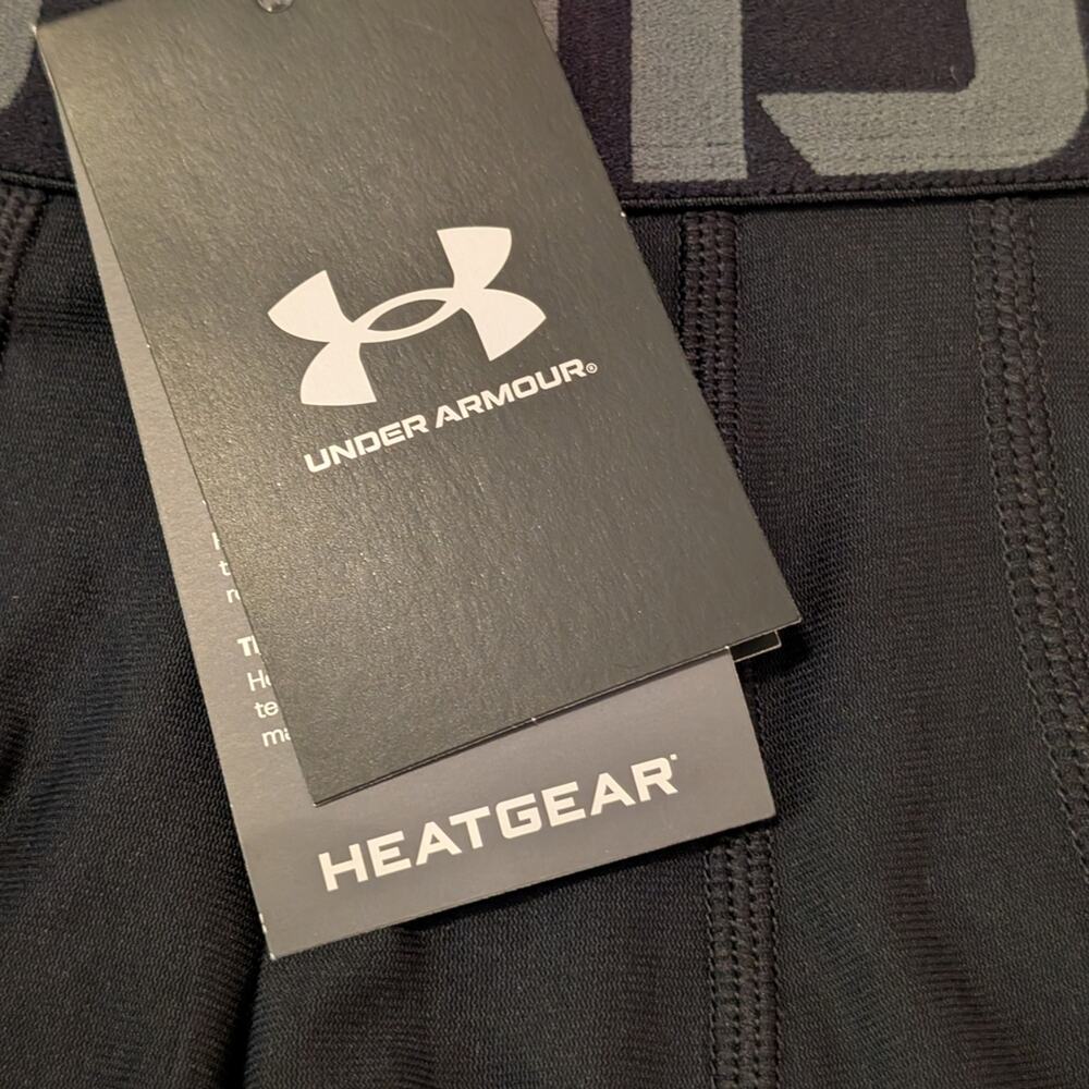 NWT Under Armour Men's Compression Shorts S Black HeatGear 6" Shorts (0291) - Picture 7 of 13